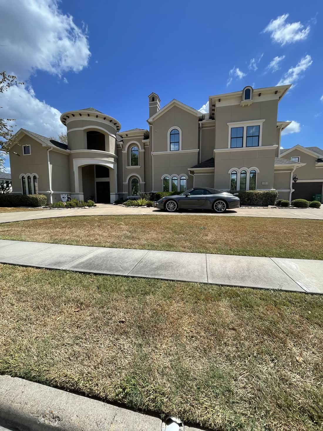 A large Houston home with every window tinted